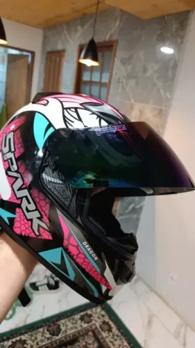CAPACETE EBF SPARK DRAGON - COM VISEIRA CAMALEÃO + VISEIRA EXTRA!