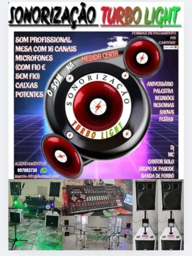 sonorização turbo light 