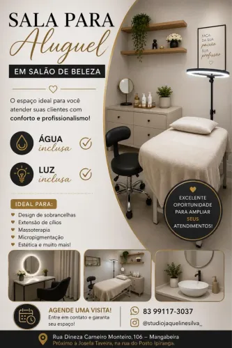 Salas para alugar a partir de 600