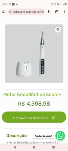 Motor endodontico e localizador apical