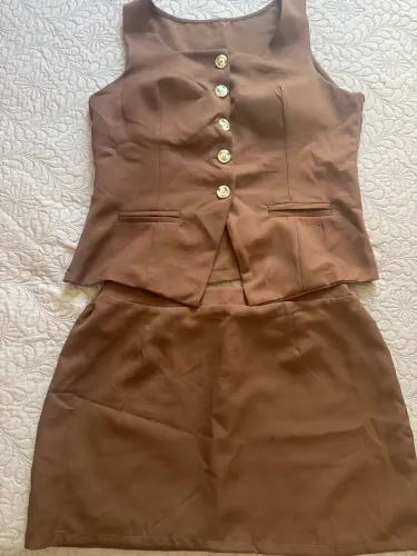 Conjunto alfaiataria saia e colete G