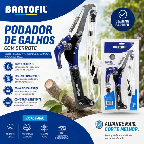 Corta Galho com Serrote Bartofil - Potência e Precisão no Corte