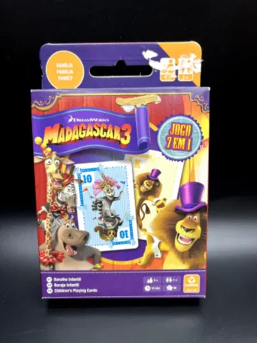 JOGO MADAGASCAR 3 CARTAS COPAG