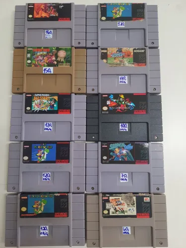 Jogos originais Super Nintendo Snes Super Famicom Sfc fita