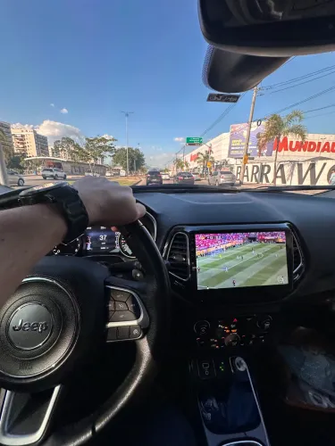 CENTRAL MULTIMÍDIA ANDROID JEEP COMPASS 10 POLEGADAS