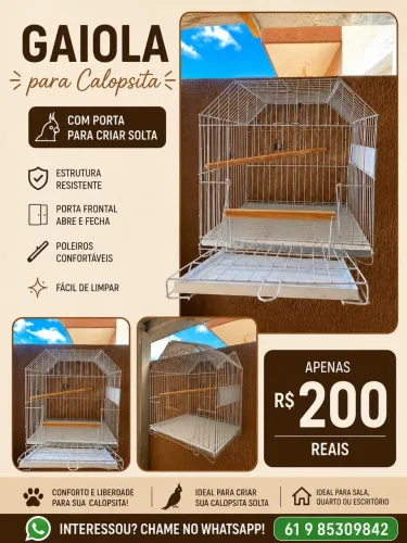 Gaiola Para Calopsita