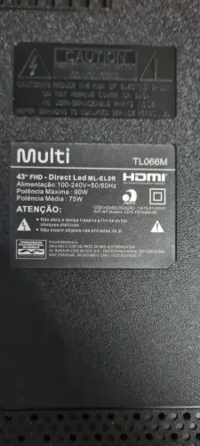 Tv mult 43 com defeito na tela para aproveitar as peças 