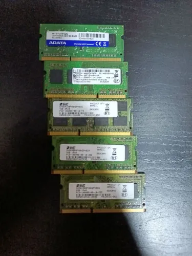 Memória Ram DDR3 Notebook 3x4GB (12GB) e 2x2GB (4GB)