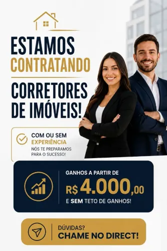 OPORTUNIDADE COM GANHOS A PARTIR DE R$4.000,00.