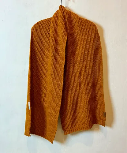 CACHECOL E GORRO _ COR LARANJA _ TAM ÚNICO