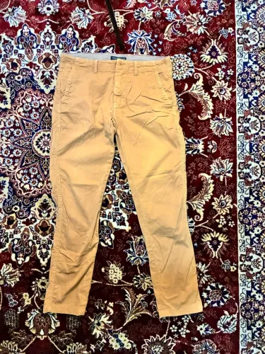 Calça Sarja/Jeans Masculina Marfino (Renner) Caqui - Tamanho P (38/40)