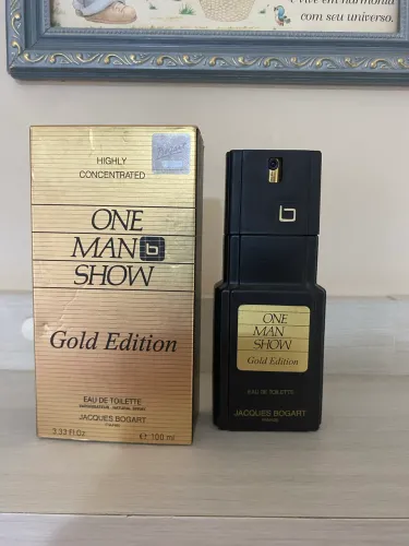 One Man Show Gold Edition Jacques Bogart for men 100ml Cheio
