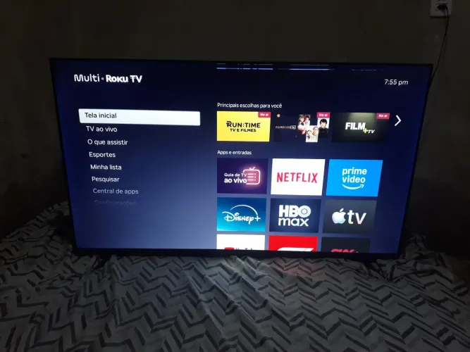 Multi Tv Roku 43 smart tv funcionando perfeitamente sem controle