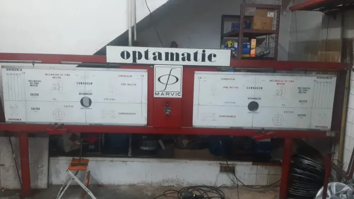 Painel de alinhamento completo.