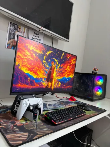 Vendo ou troco - pc gamer completo novo e garantia/ r5 5600GT + monitor 24 + kit