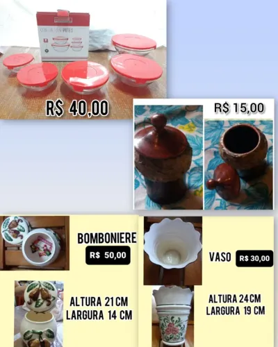 vaso, bomboniere, porta treco, conjunto pote em vidro