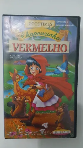 Fita vhs chapéuzinho vermelho usada