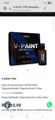 Cristalizador para pintura carro