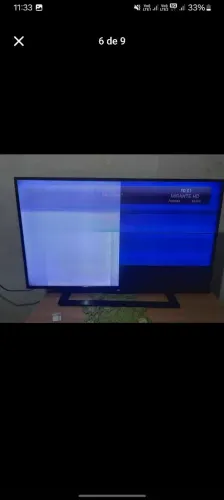 Tv AOC 43 polegadas com defeito de tela 