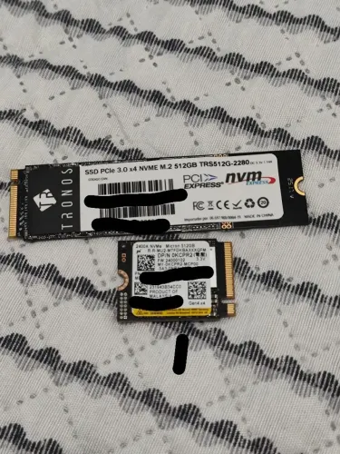 Kit 2 SSDs NVMe 512GB: Micron 2230 + Tronos 2280
