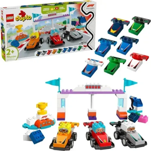 Lego Duplo Fórmula 1 Town Carros e Motoristas das Equipes de Corrida de F1 10445