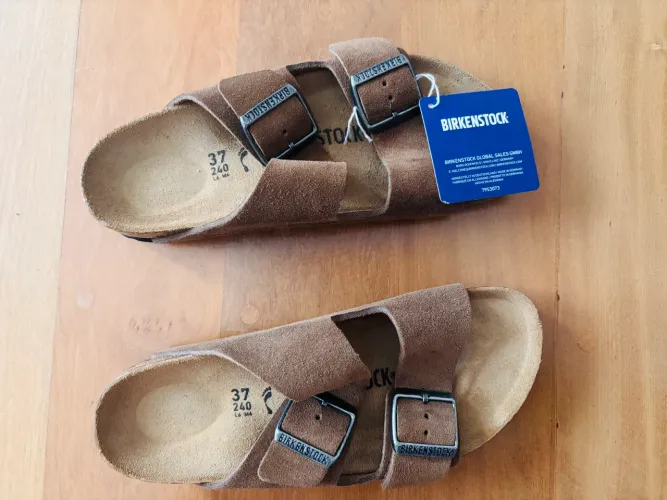 Birkenstock Arizona Suede 37 Europa 36 Brasil sandália sapato