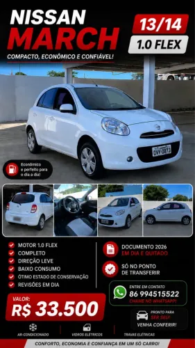 Nissan March S 1.0 16V Flex Fuel 5P 2014