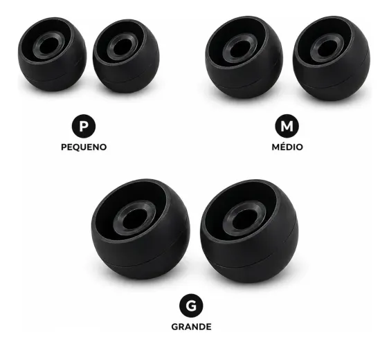 Borracha de silicone para fone de ouvido