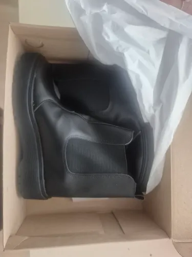 Contorno preto bota chelsea n 35
