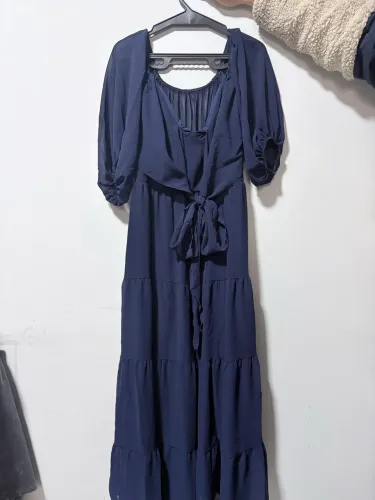 Vestido Longo Azul Marinho