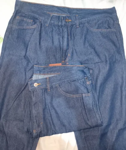 2 Calças Jeans Masculina - Azul Tam. 54