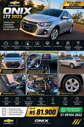 Chevrolet Onix PLUS LTZ 1.0 12V TB FLEX AUT. 4P 2023