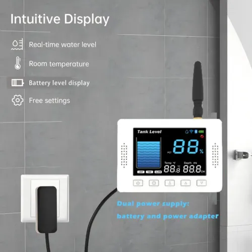 Sensor Ultrassônico nível de água Tuya