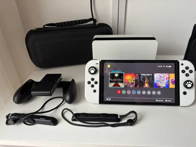 Switch OLED 64gb + 256gb Desbloqueado