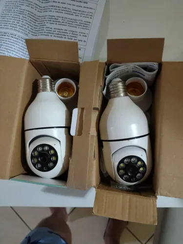 2 Câmera de Segurança Wi-Fi Panorâmica<br> 