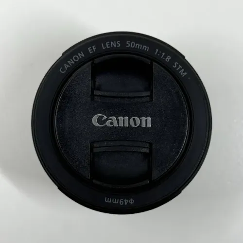 NOVO - Lente Canon EF 50mm f/1.8 STM Camera Foto Video Filmagem Profissional NF