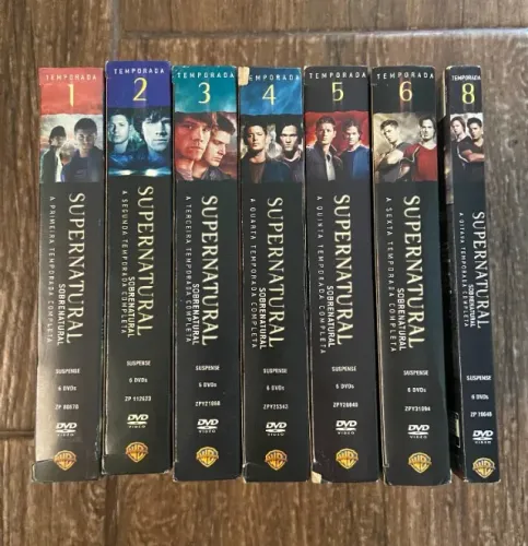 Supernatural sobrenatural temporadas 1-6 e 8.