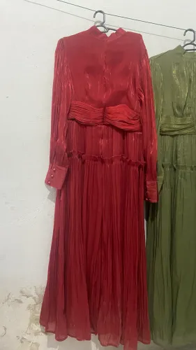 Vestido de festa longo M - Verde ou vermelho | Anewsta (Shein)