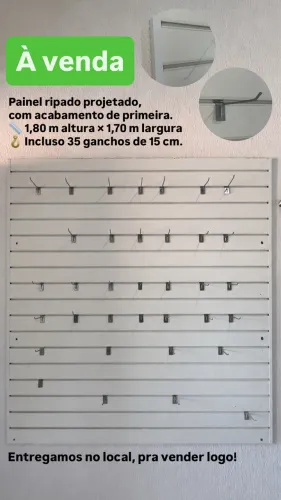 Painel Caneletado 1,80m altura X 1,70m de largura