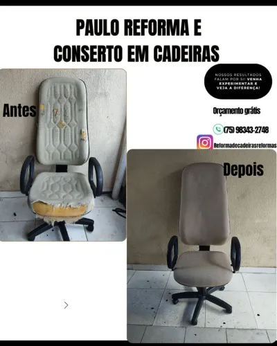Concertos e reformas de cadeiras