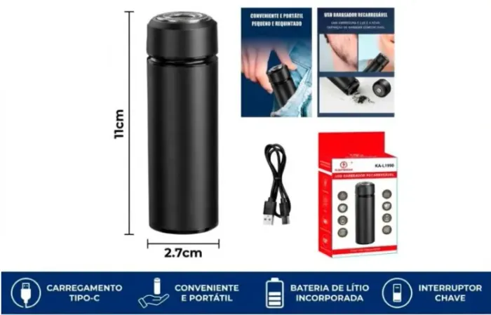 BARBEADOR DE BOLSO RECARREGAVEL