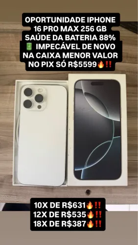 IPhone 16 pro max completo na caixa