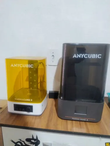 Impressora 3d Anycubic Photon Mono 4+Lavar e Cura Anycubic