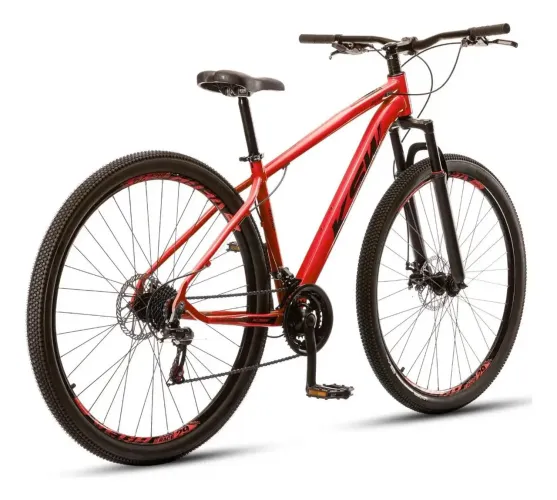 Bicicleta aro 29 omg baike ksw Bike Xlt100 alumínio 21v Disco vermelho omg 17 