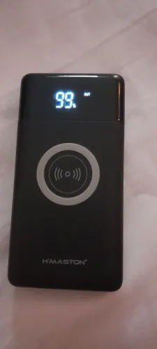 Power bank por inducao usado otimo estado