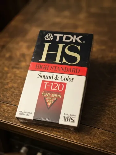 Fita VHS Tdk T-120 High Standard Virgem Nova Lacrada Colecionador