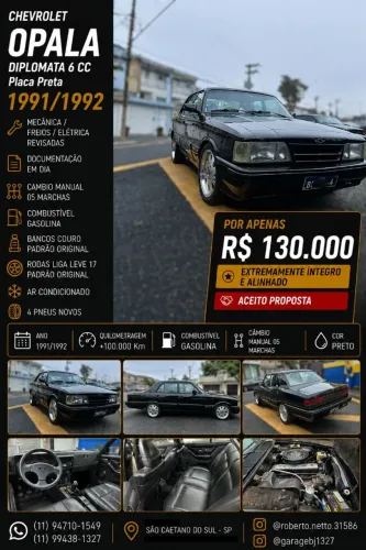 Chevrolet Opala Diplomata/diplom. SLE 4.1/2.5 1992