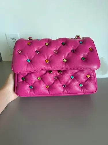 BOLSA DE COURO COM PEDRARIA DA AREZZO