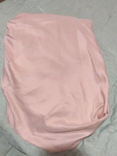 Lençol de elástico de casal novo rosa