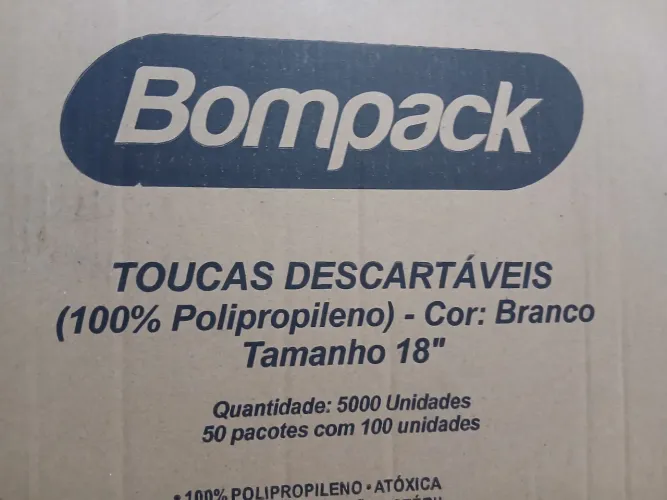 Caixa de toucas descartáveis